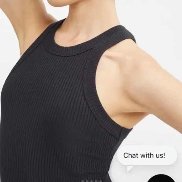 Bandier WSLY Rivington ribbed black dress S - Picture 4 of 7